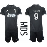 Juventus Dusan Vlahovic #9 Tredje trøje Børn 2023-24 Kortærmet (+ Korte bukser)